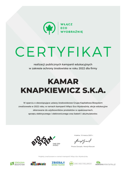Certyfikat homologacji CE, E, EN, TUV