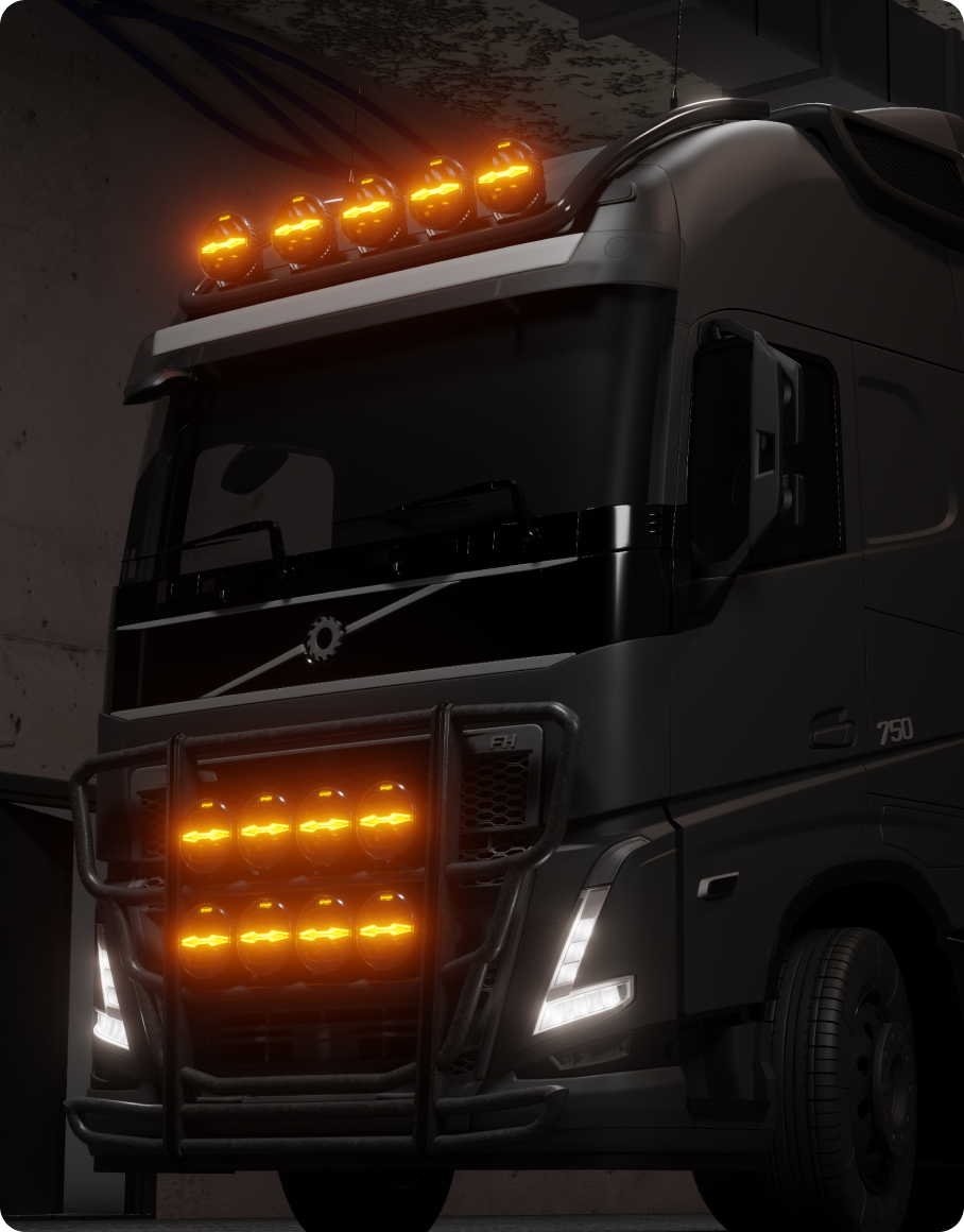 X-Spider Toxic lamp in on-road use